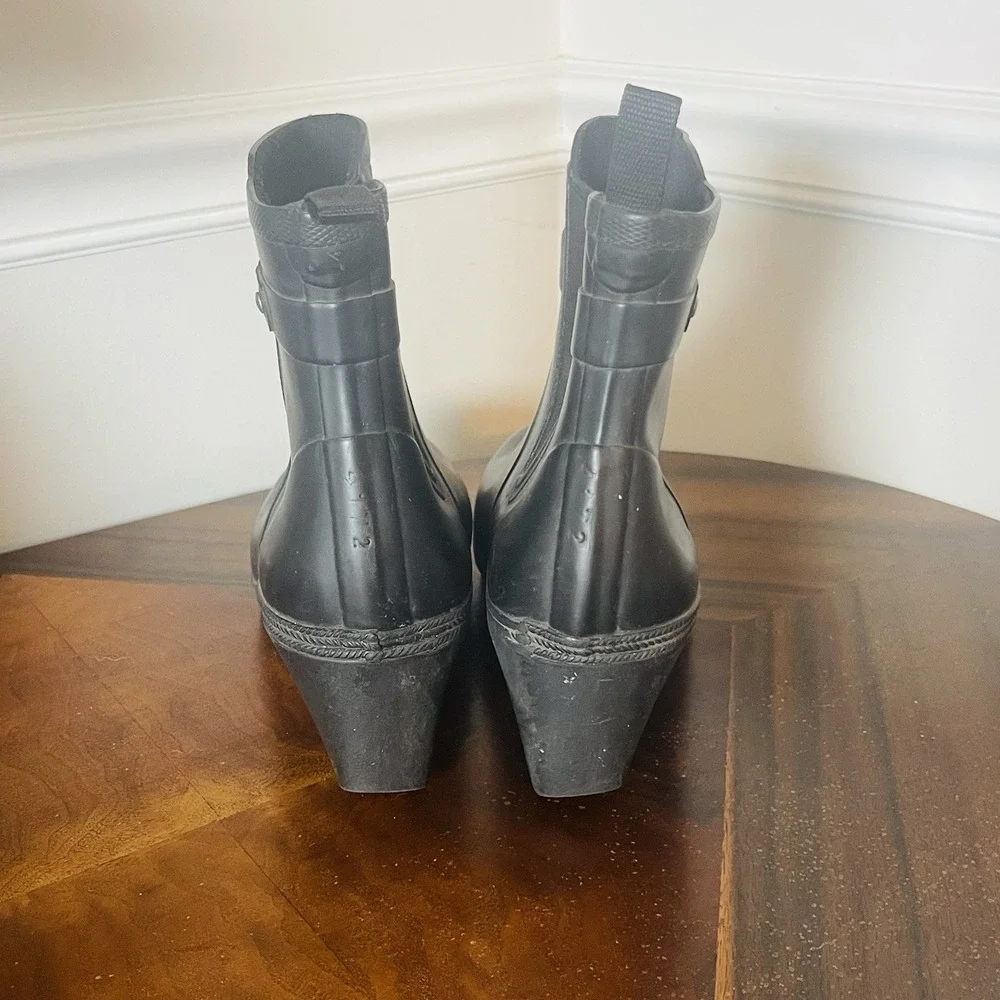 Tretorn‎ Black Waterproof Rain Ankle Boots Chelsea Rubber Women's EU 40 US 9